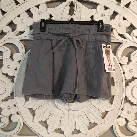 NWT Rewash women’s gauze shorts Sz M gray - Picture 2 of 9